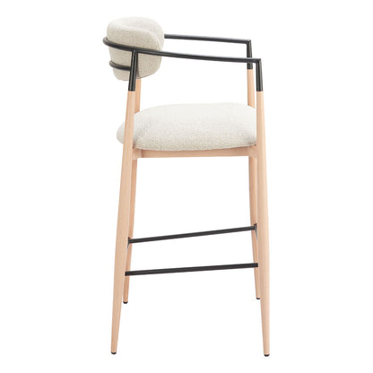 EQUINOX BARSTOOL OYSTER GRAY & NATURAL