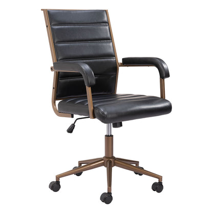 AUCTION OFFICE CHAIR VINTAGE BLACK