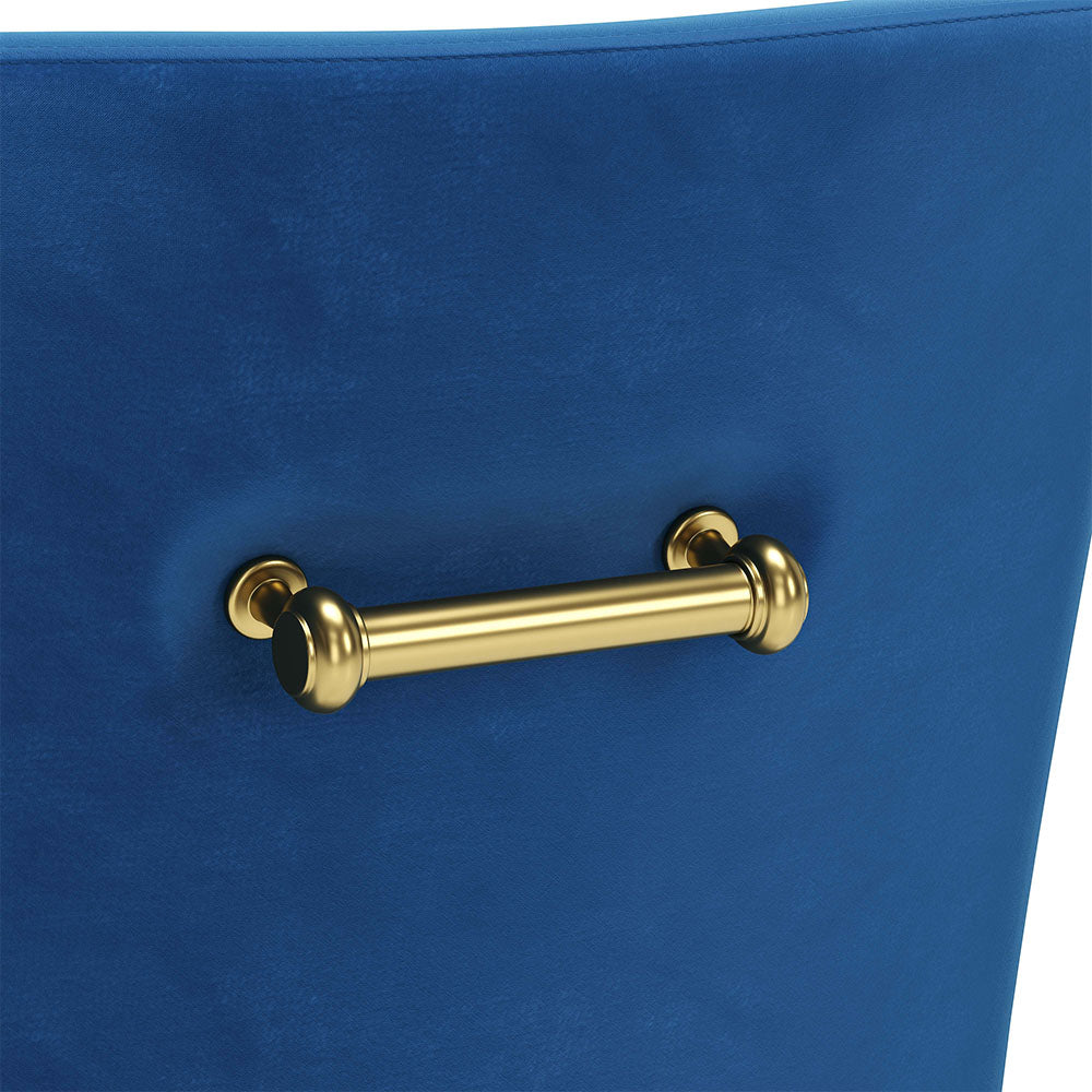 MAXINE DINING CHAIR NAVY BLUE & GOLD