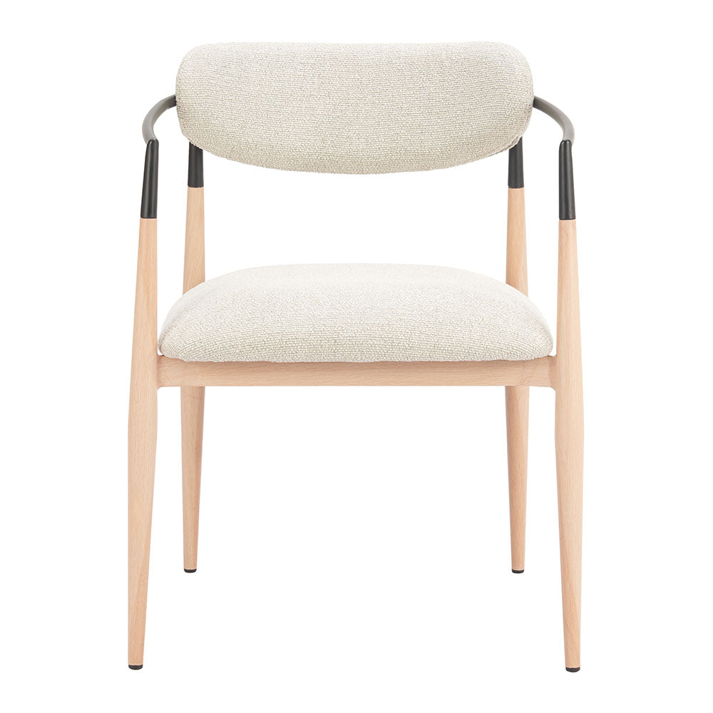 Equinox Dining Chair Oyster Gray & Natural
