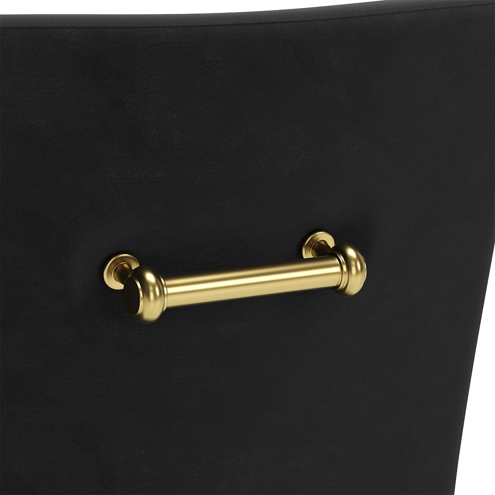 MAXINE DINING CHAIR BLACK & GOLD