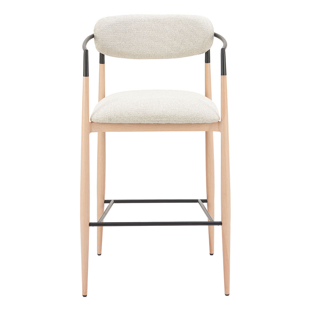 EQUINOX BARSTOOL OYSTER GRAY & NATURAL
