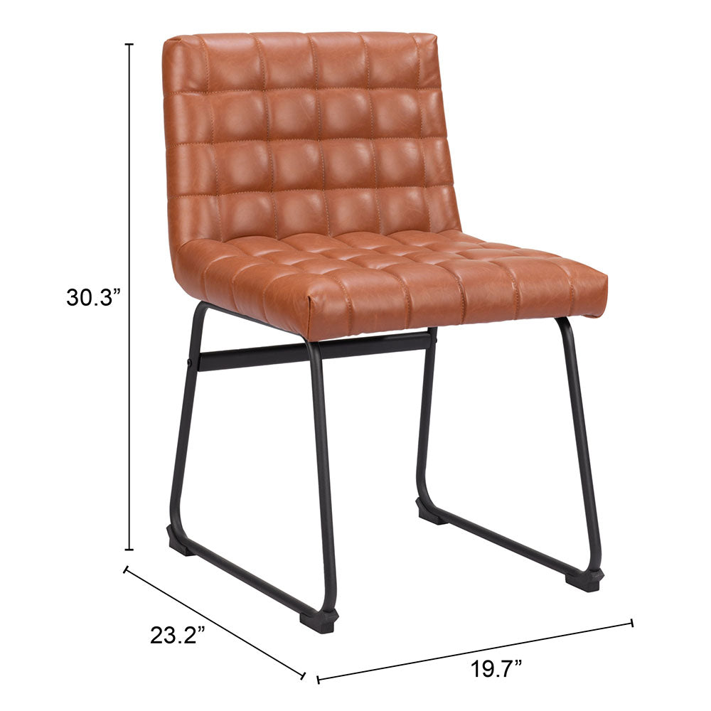 PAGO DINING CHAIR BROWN