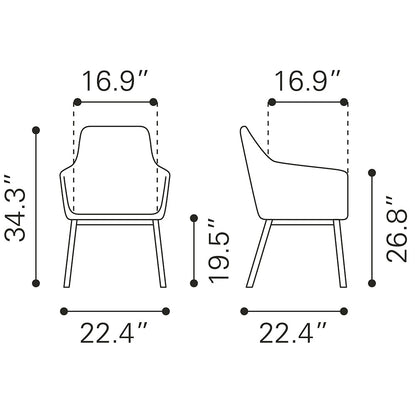 ADAGE DINING CHAIR BEIGE