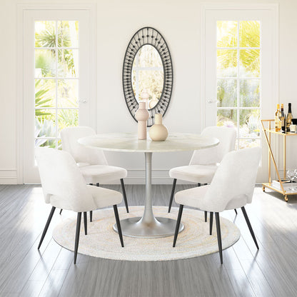 TEDDY DINING CHAIR IVORY