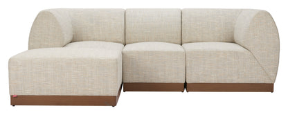 CHRISTY ARMLESS CHAIR BEIGE