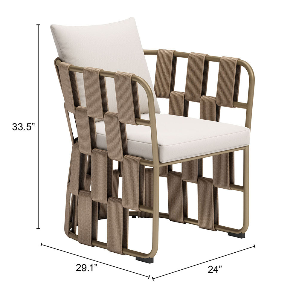 QUADRAT DINING CHAIR WHITE