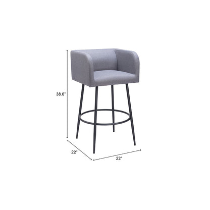 HORBAT BARSTOOL GRAY