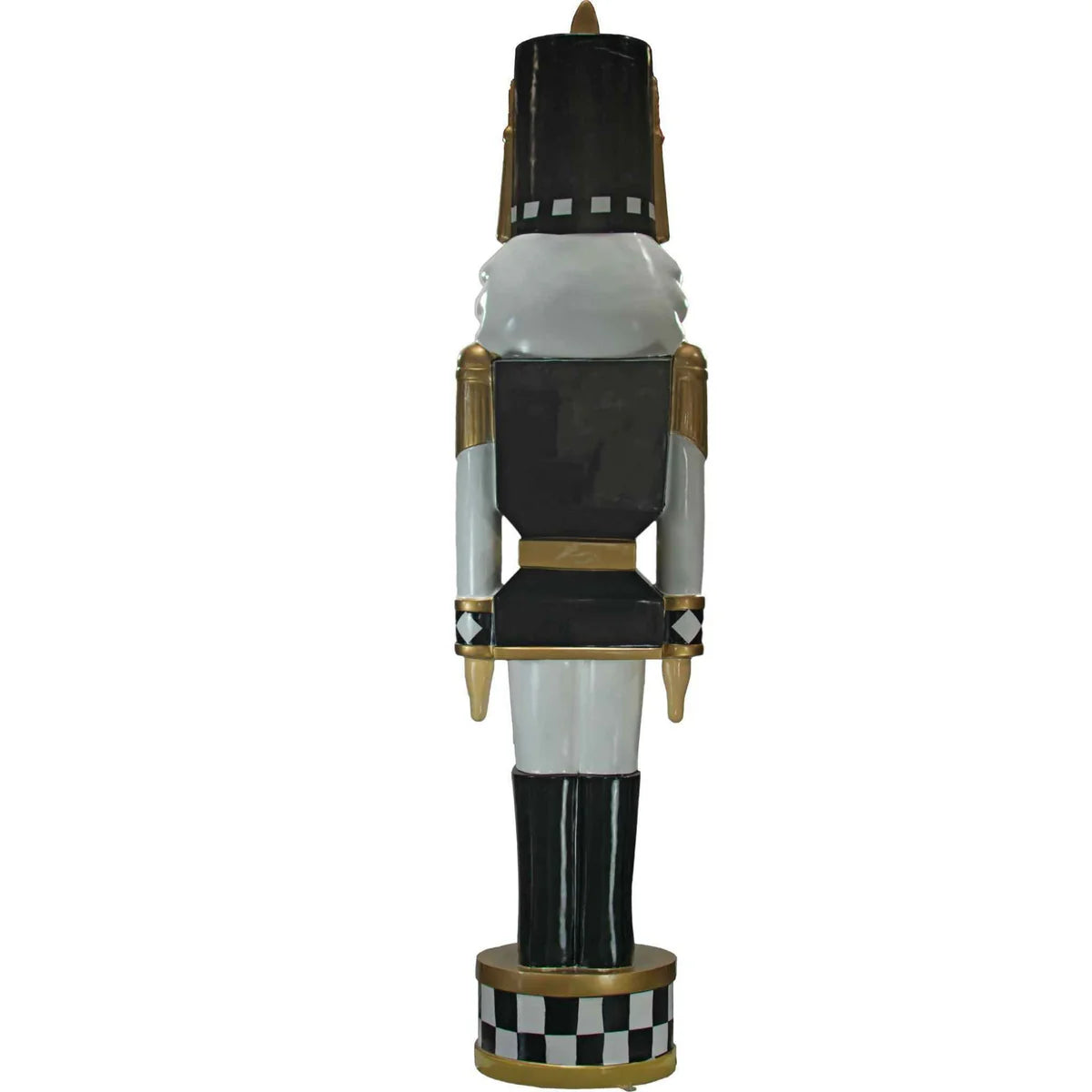 12FT BLACK & WHITE CHECKERED NUTCRACKERS