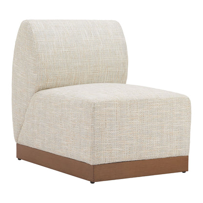 CHRISTY ARMLESS CHAIR BEIGE