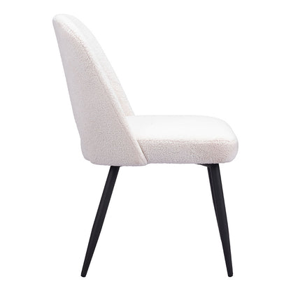 TEDDY DINING CHAIR IVORY