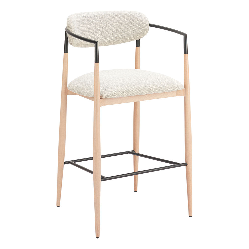 EQUINOX BARSTOOL OYSTER GRAY & NATURAL