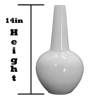 14IN AMPHORA GREEK CERAMIC VASE
