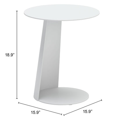 SUNNY ISLES SIDE TABLE WHITE