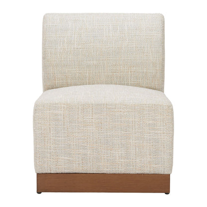 CHRISTY ARMLESS CHAIR BEIGE