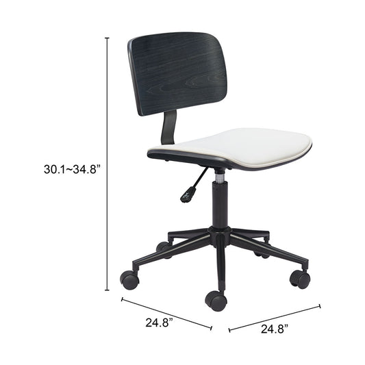 DURAVEL OFFICE CHAIR WHITE & BLACK