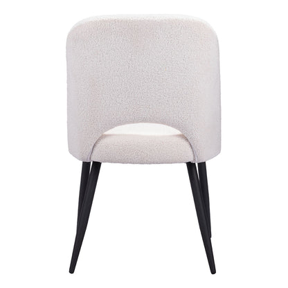 TEDDY DINING CHAIR IVORY