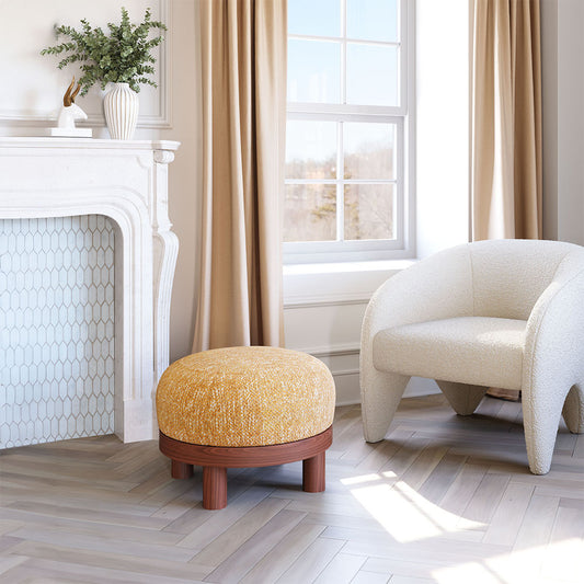GOME OTTOMAN OAT YELLOW