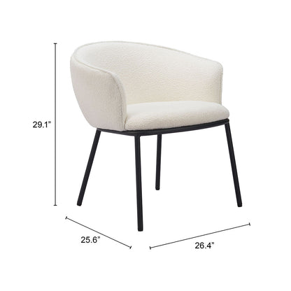 ESSEN DINING CHAIR IVORY