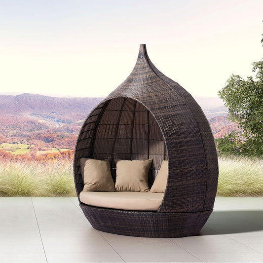 MARTINIQUE BEACH DAYBED BROWN & BEIGE