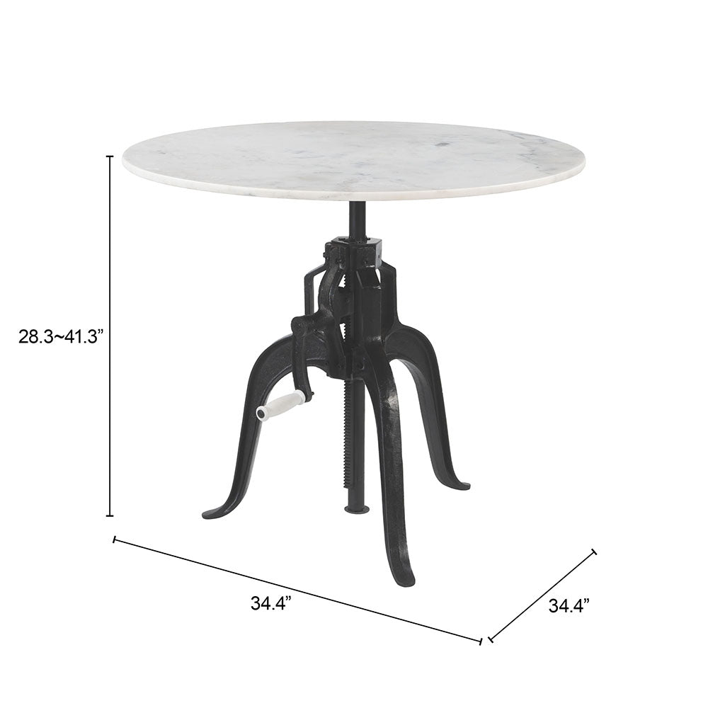 MUFID BISTRO TABLE WHITE & BLACK