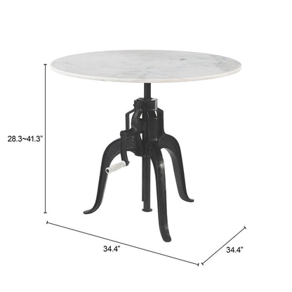 MUFID BISTRO TABLE WHITE & BLACK