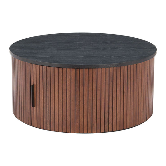 NEJAUS COFFEE TABLE BLACK & WALNUT