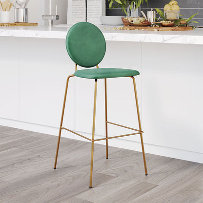 ODESSA BARSTOOL GREEN & GOLD