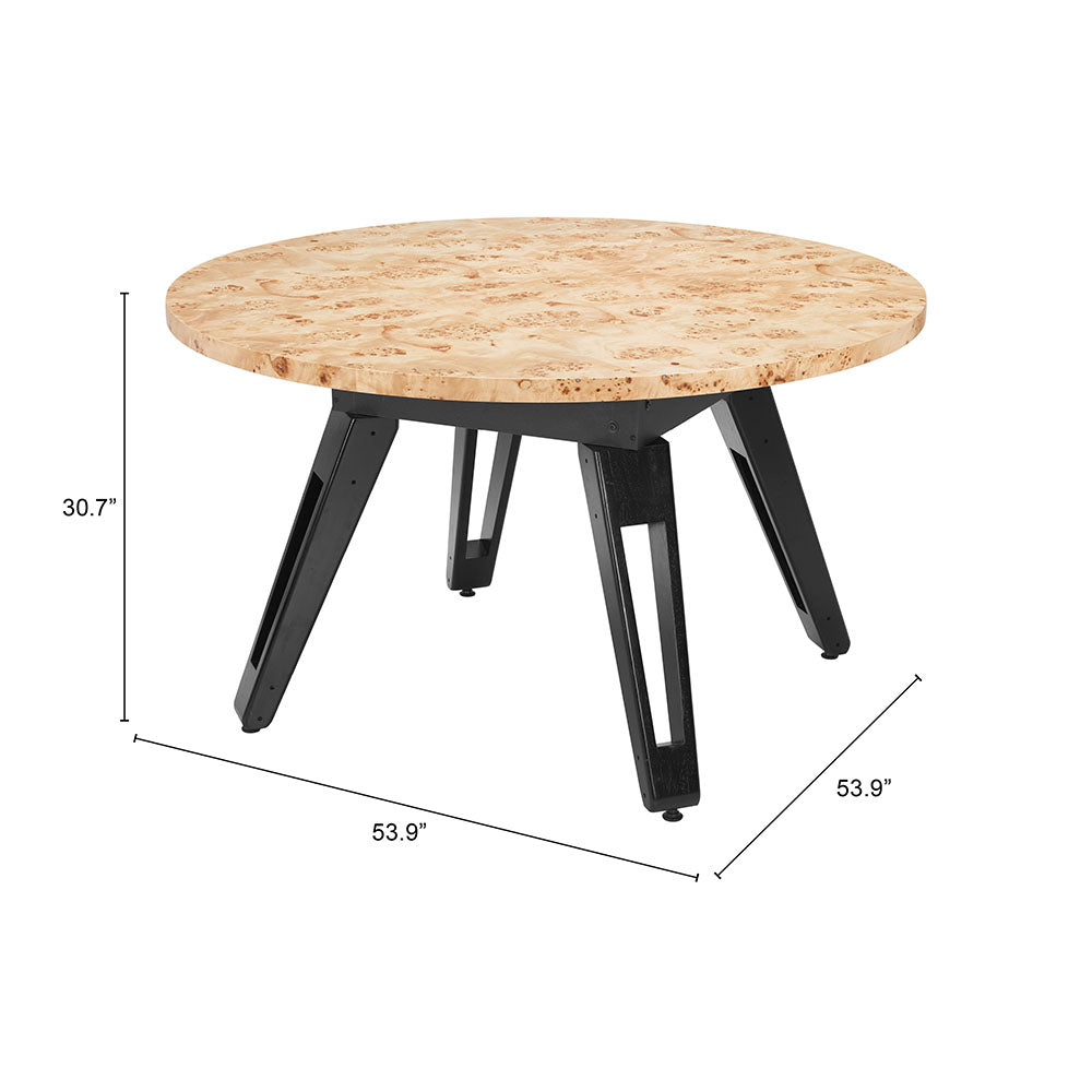 BURL 2 IN 1 TABLE NATURAL