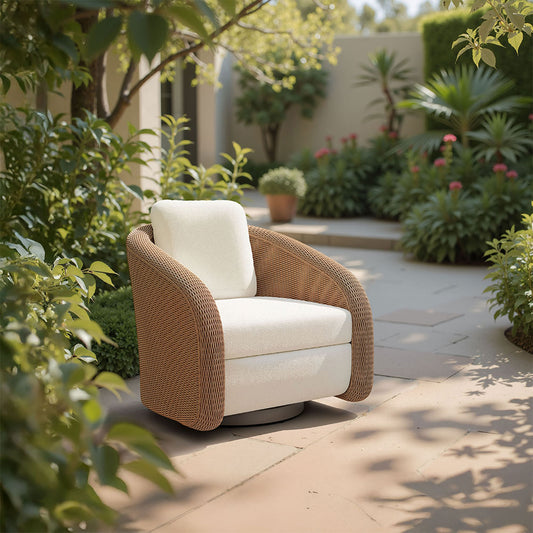 SOLARA SWIVEL CHAIR IVORY