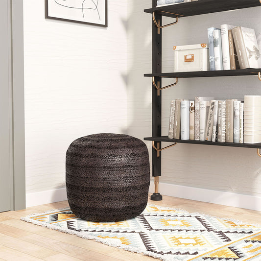 LILLIAN OTTOMAN BLACK