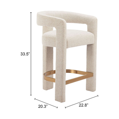 SAIKO COUNTER STOOL BEIGE