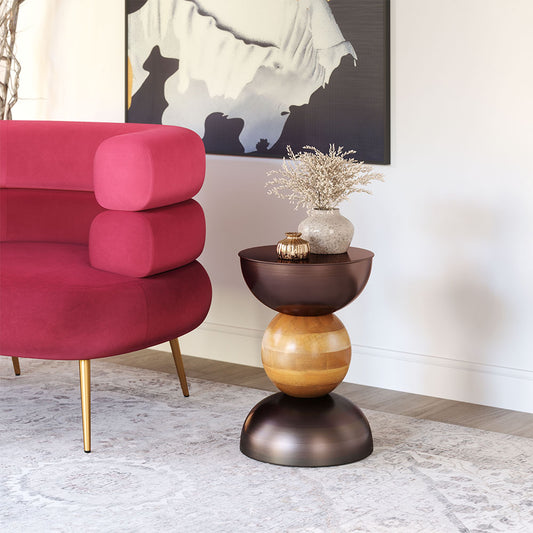 TRIPOLI SIDE TABLE BRONZE