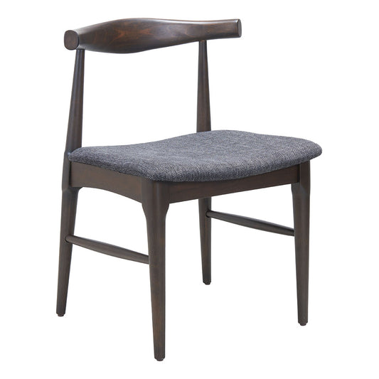 Tuzka Dining Chair Gray & Espresso