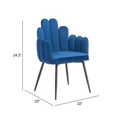 NOOSA DINING CHAIR NAVY BLUE