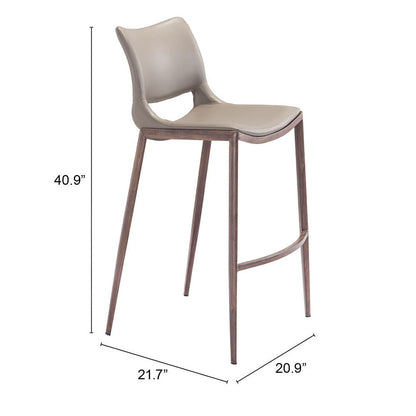 ACE BARSTOOL BROWN & WALNUT