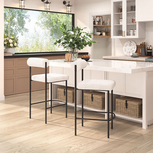 LIVORNO COUNTER STOOL IVORY