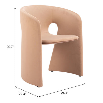 ROSYTH DINING CHAIR TAN