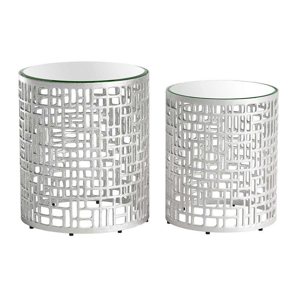 REDEN SIDE TABLE SET SILVER