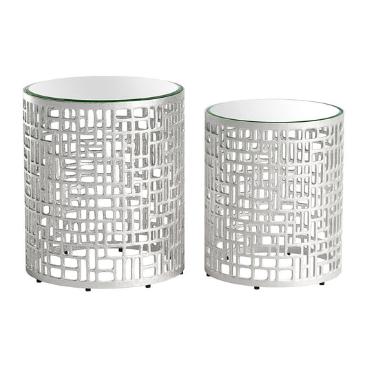 REDEN SIDE TABLE SET SILVER