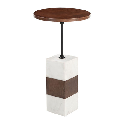 STUK SIDE TABLE BROWN & WHITE