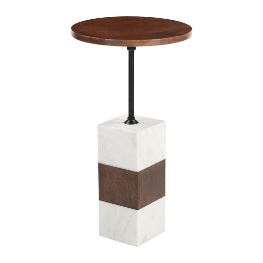 STUK SIDE TABLE BROWN & WHITE