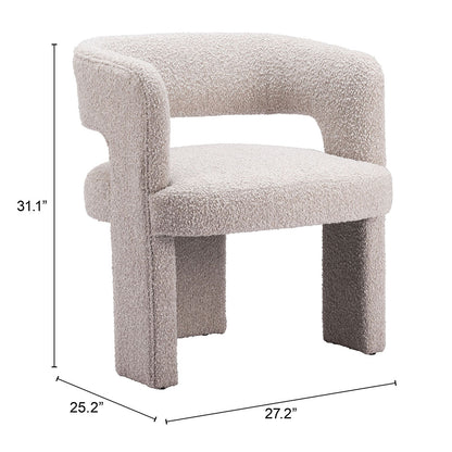 JAVA ACCENT CHAIR SANDY BEIGE