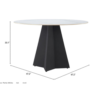 IZAR DINING TABLE WHITE