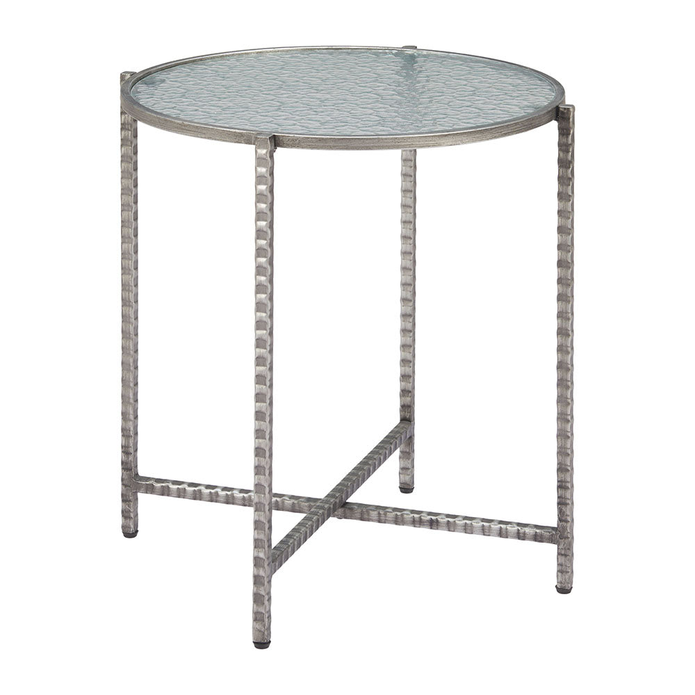 VETRO SIDE TABLE SILVER