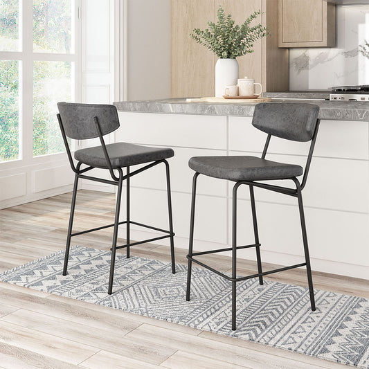 CHARON COUNTER STOOL VINTAGE BLACK