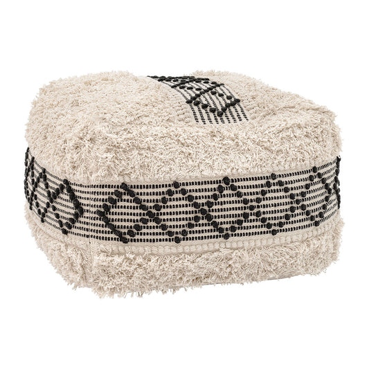 PISCO OTTOMAN BEIGE & BLACK