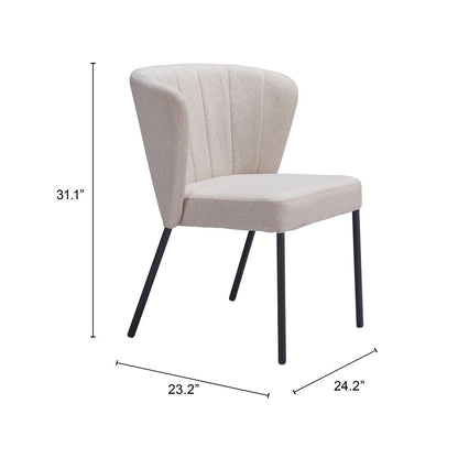AIMEE DINING CHAIR BEIGE