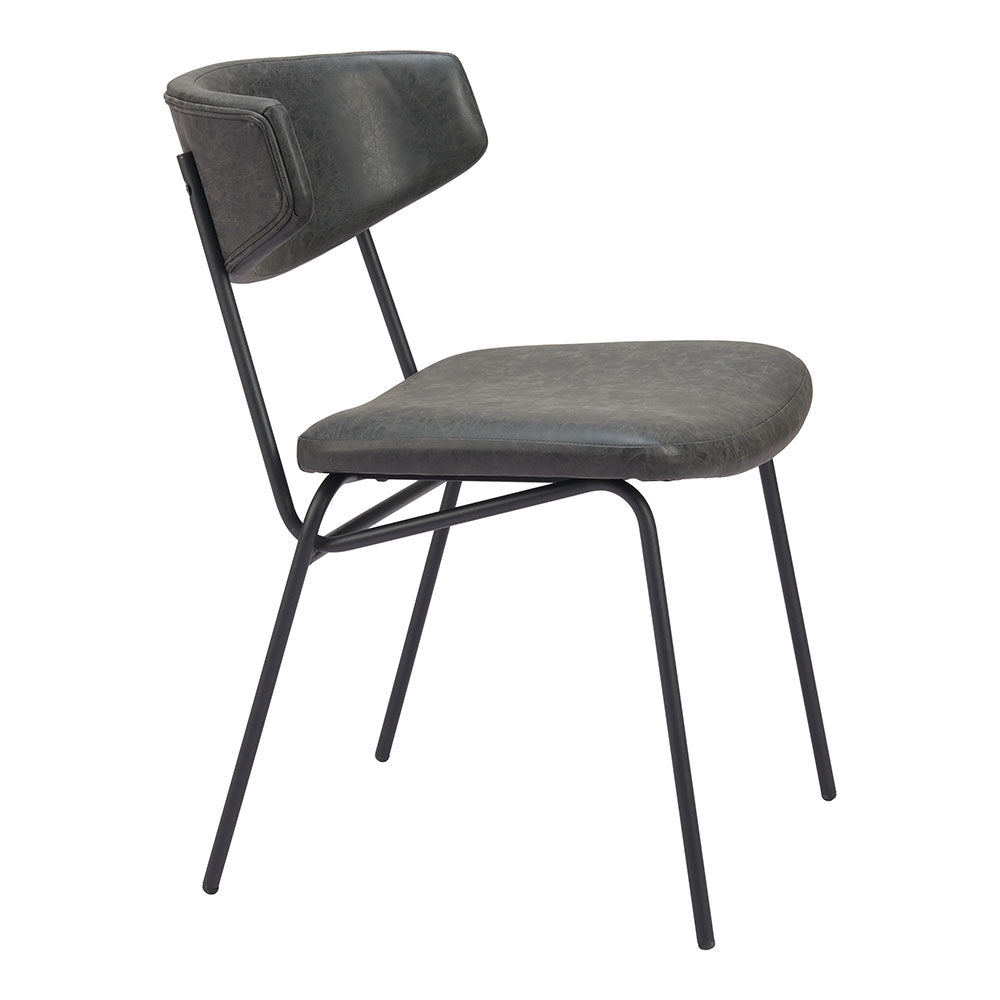 CHARON DINING CHAIR VINTAGE BLACK