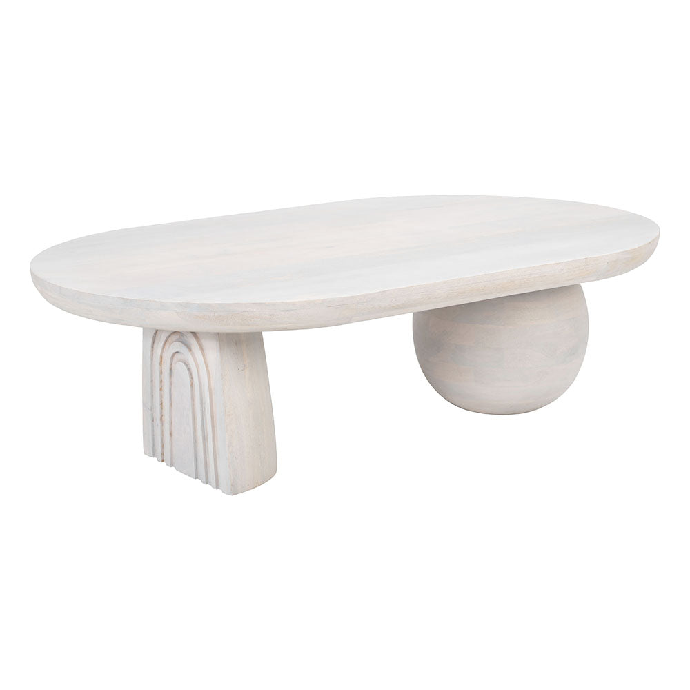 GIHAK COFFEE TABLE WHITEWASHED